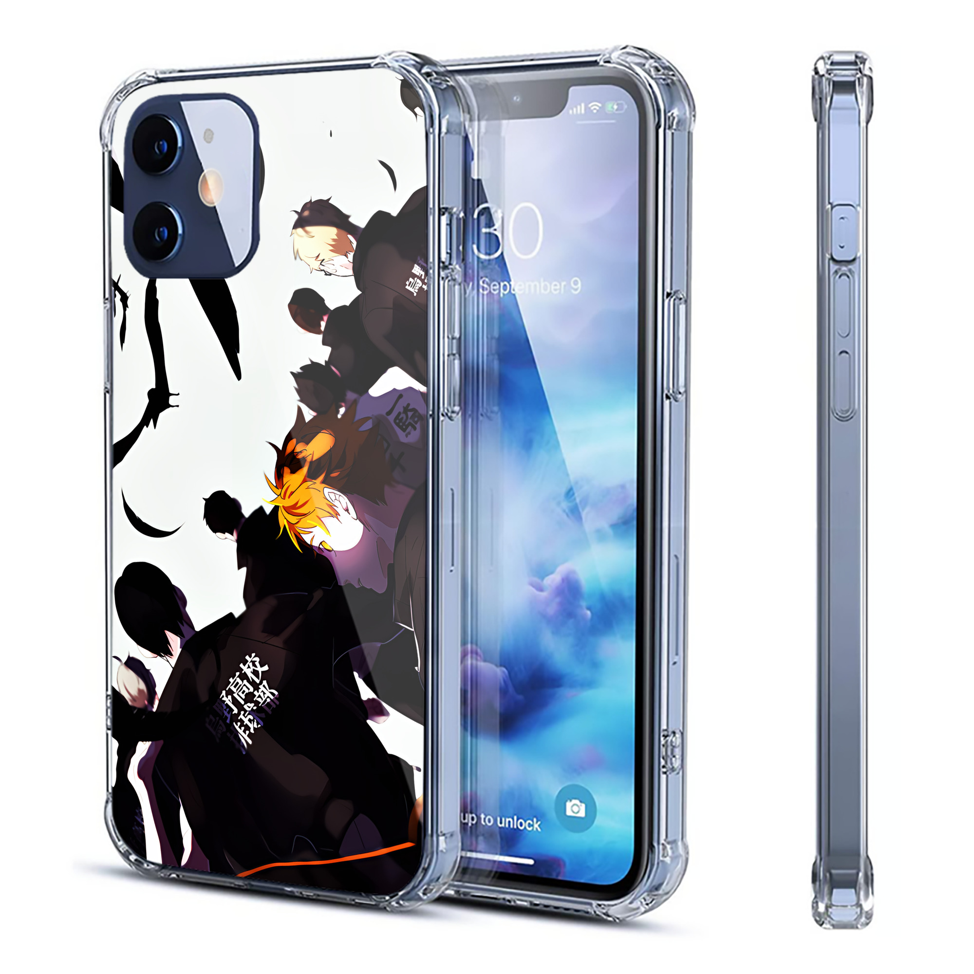 （画像用） ハイキュー!! Haikyu!! 【iPhone 12シリーズ対応】透明スマホケース（クリアソフトケース）